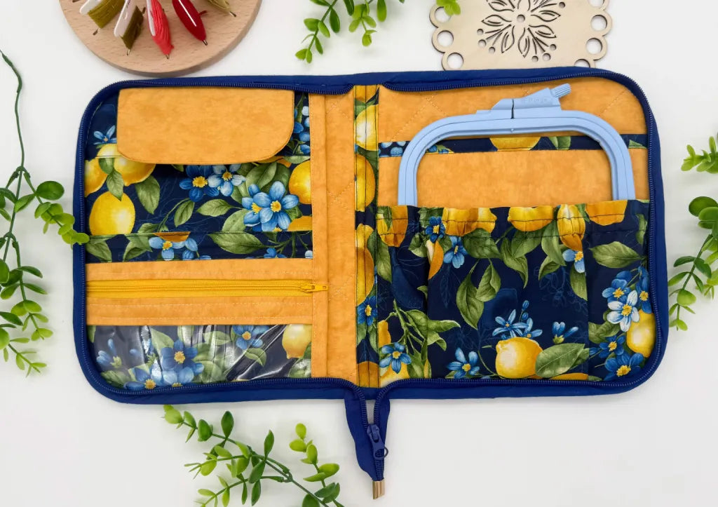 Cross Stitch Project Folder with Zipper
