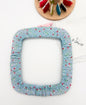 Cross Stitch Hoop cover 20–26 cm in diameter | Blue Floral