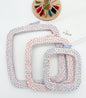 Set of 3 Embroidery Hoop Covers for Nurge Hoops – Cross Stitch & Needlework Protectors