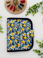24-Pocket Lemon Print Cross Stitch Bobbin Storage Holder