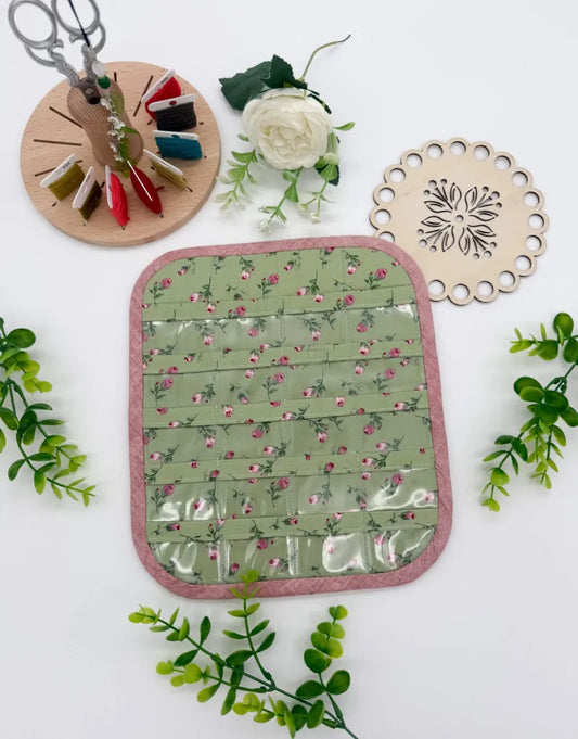 Cross Stitch Bobbin Holder – 20-Pocket Clear Vinyl Organiser