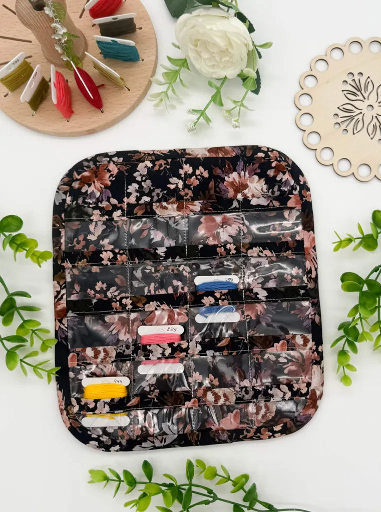 Cross Stitch Bobbin Holder – 20-Pocket Clear Vinyl Organiser