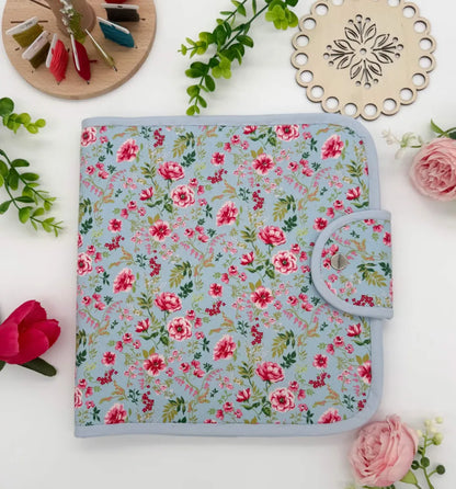 Large Cross Stitch Project Folder – Padded Organiser with Multiple Pockets