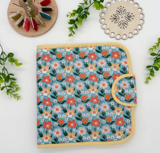 Large Cross Stitch Project Folder – Padded Organiser with Multiple Pockets