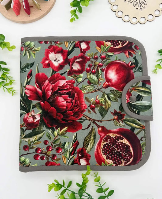 Large Cross Stitch Project Folder – Padded Organiser with Multiple Pockets