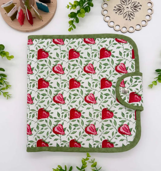 Large Cross Stitch Project Folder – Padded Organiser with Multiple Pockets
