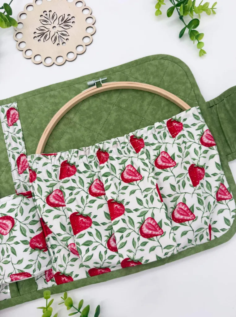 Large Cross Stitch Project Folder – Padded Organiser with Multiple Pockets