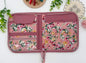 Cross Stitch Project Folder with Zipper – Travel Organiser for Hoop, Pattern & Supplies