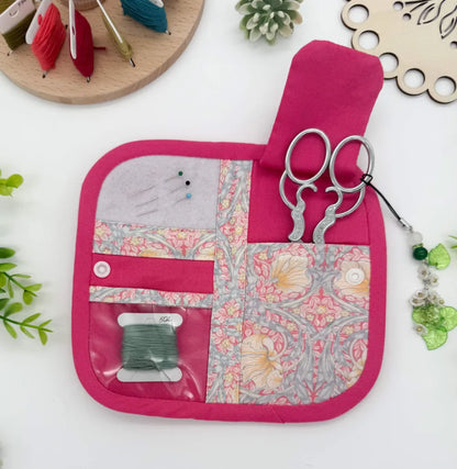 Cross-Stitch Mini Scissors Case – Handmade Padded Holder