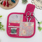 Cross-Stitch Mini Scissors Case – Handmade Padded Holder