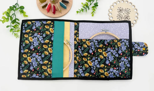 Cross-Stitch Project Organiser – Handmade Fabric Storage Bag