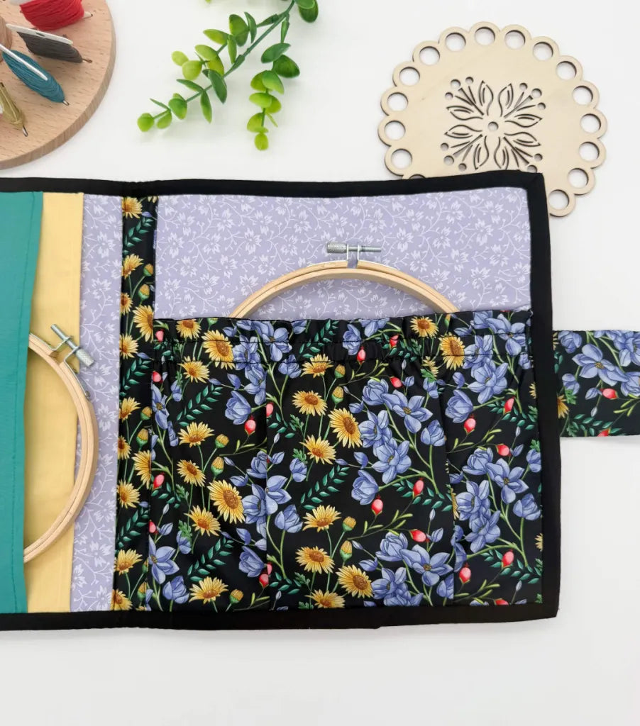 Cross-Stitch Project Organiser – Handmade Fabric Storage Bag
