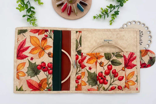 Cross-Stitch Project Organiser – Handmade Fabric Storage Bag