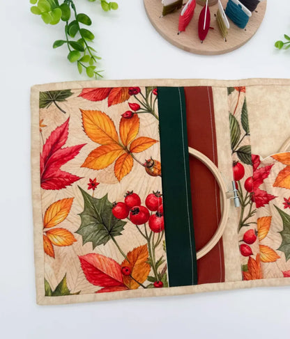 Cross-Stitch Project Organiser – Handmade Fabric Storage Bag