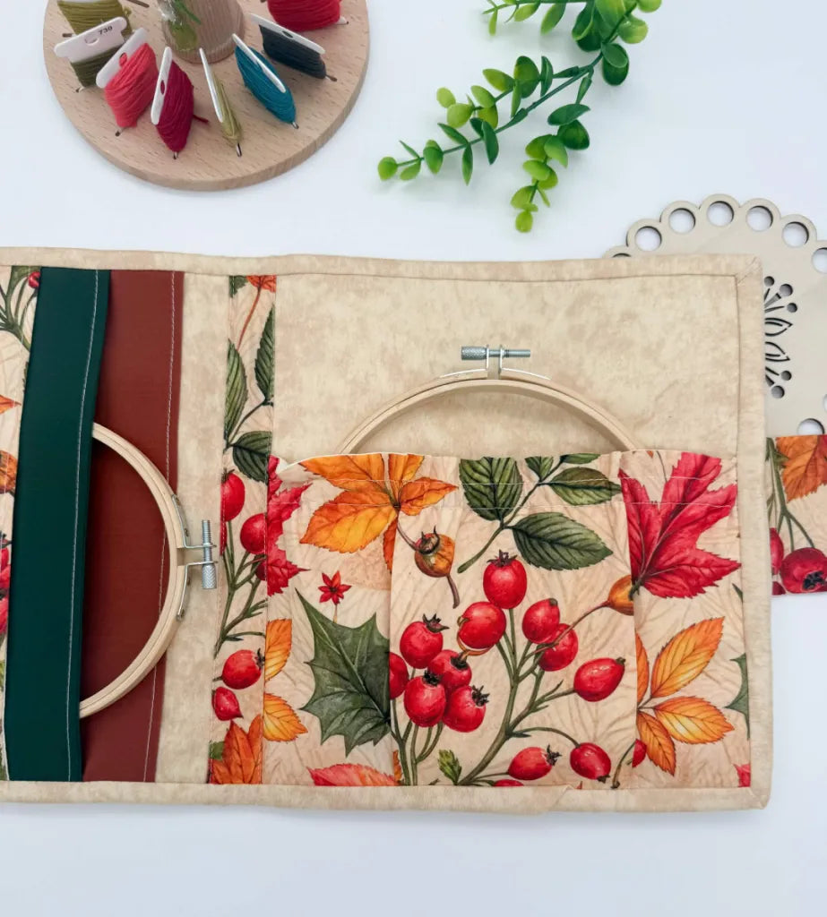 Cross-Stitch Project Organiser – Handmade Fabric Storage Bag