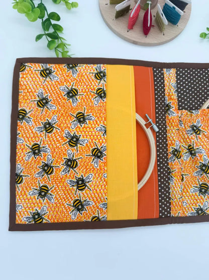 Cross-Stitch Project Organiser – Handmade Fabric Storage Bag