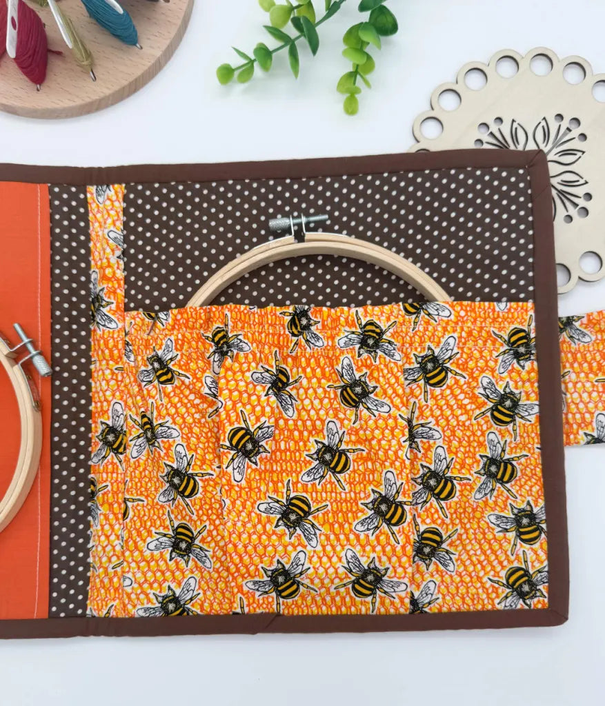 Cross-Stitch Project Organiser – Handmade Fabric Storage Bag