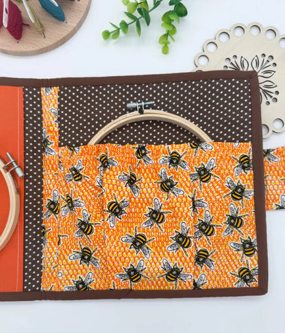 Cross-Stitch Project Organiser – Handmade Fabric Storage Bag