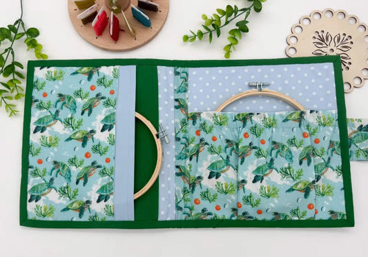 Cross-Stitch Project Organiser – Handmade Fabric Storage Bag