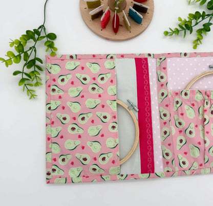 Cross-Stitch Project Organiser – Handmade Fabric Storage Bag
