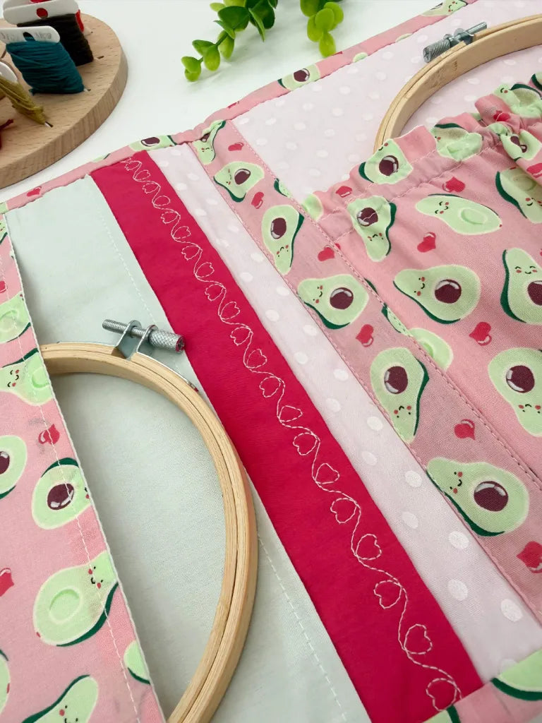 Cross-Stitch Project Organiser – Handmade Fabric Storage Bag