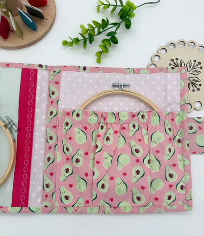 Cross-Stitch Project Organiser – Handmade Fabric Storage Bag