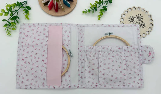 Cross-Stitch Project Organiser – Handmade Fabric Storage Bag
