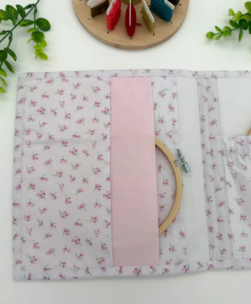Cross-Stitch Project Organiser – Handmade Fabric Storage Bag