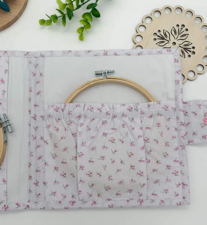 Cross-Stitch Project Organiser – Handmade Fabric Storage Bag