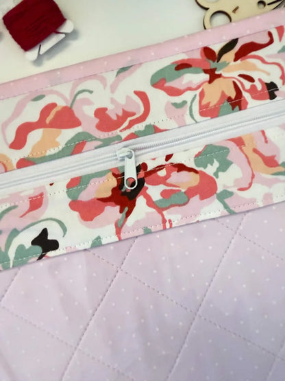 Cross Stitch Project Bag with Clear Vinyl Window | Handmade Embroidery Storage Bag 28 cm x 30 cm