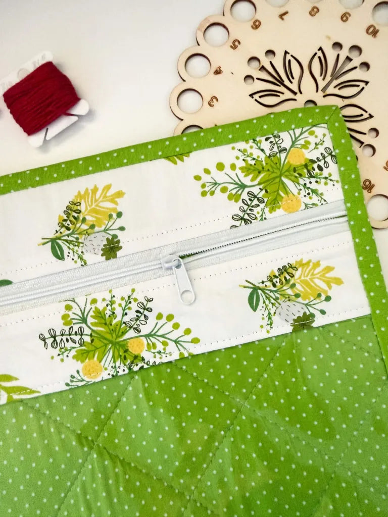 Cross Stitch Project Bag with Clear Vinyl Window | Handmade Embroidery Storage Bag 28 cm x 30 cm