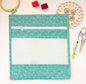 Cross Stitch Project Bag with Clear Vinyl Window | Handmade Embroidery Storage Bag 28 cm x 30 cm